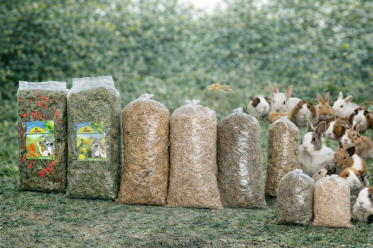 Str&oslash;else og grovfoder kanin, marsvin og hamster
