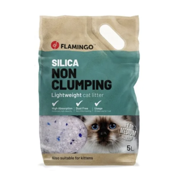 Kattegrus Silicia 5L, medium grus